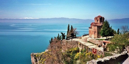 Lago Ohrid en Macedonia